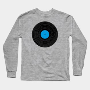 Vinyl Record - Blue Long Sleeve T-Shirt